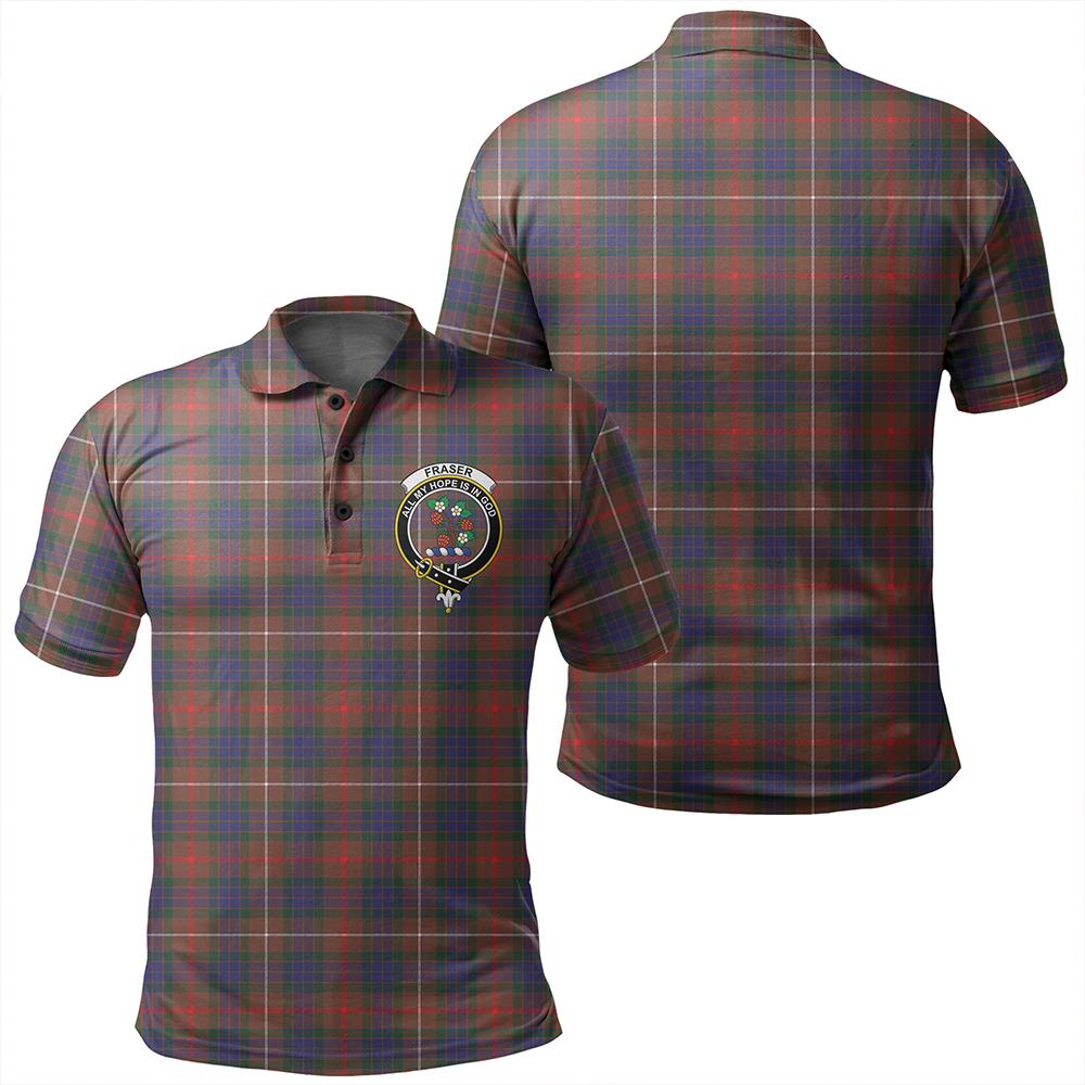 Fraser Hunting Modern Tartan Classic Crest Polo Shirt