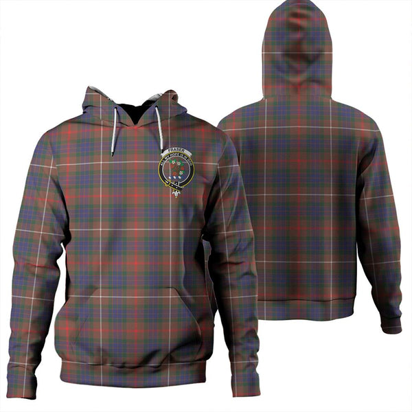 Fraser Hunting Modern Tartan Classic Crest Hoodie