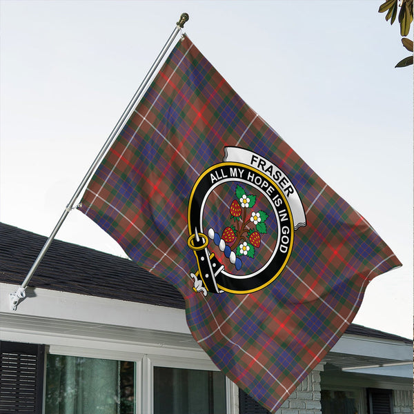 Fraser Hunting Modern Classic Crest House Flag