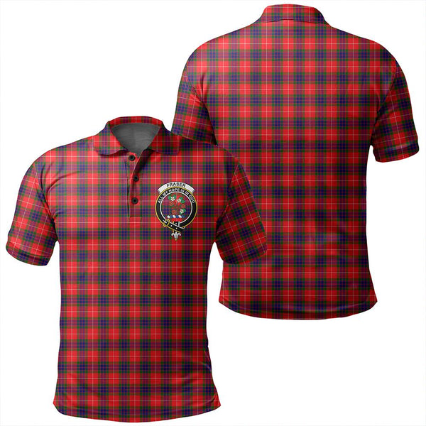 Fraser Modern Tartan Classic Crest Polo Shirt