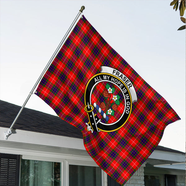 Fraser Modern Classic Crest House Flag