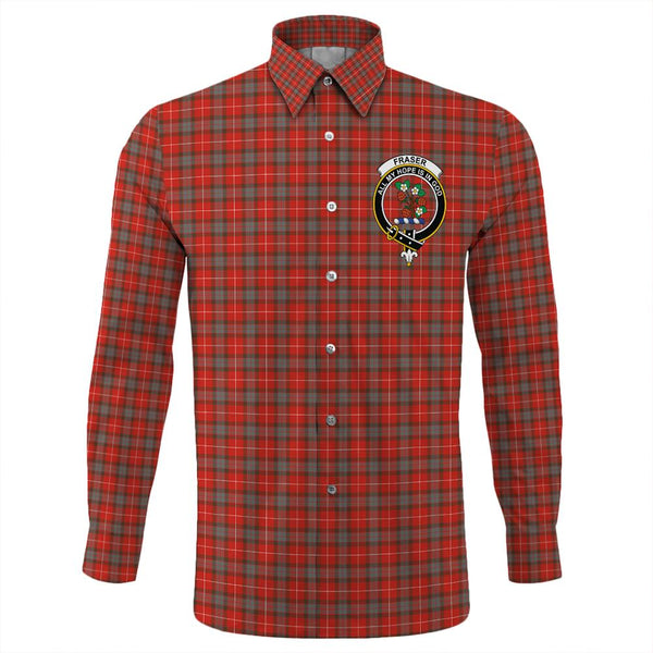 Fraser Weathered Tartan Classic Crest Long Sleeve Button Shirt