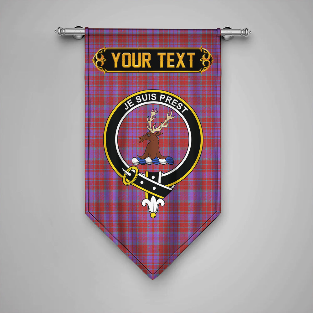 Fraser of Reelig Ancient Clan Badge Tartan Gonfalon Personalize