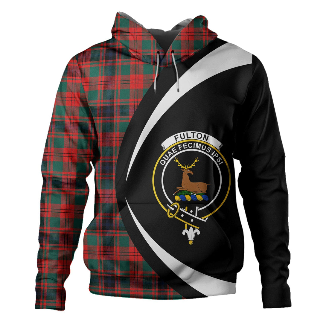 Fulton 1999 Modern Clan Badge Tartan Hoodie Circle Style