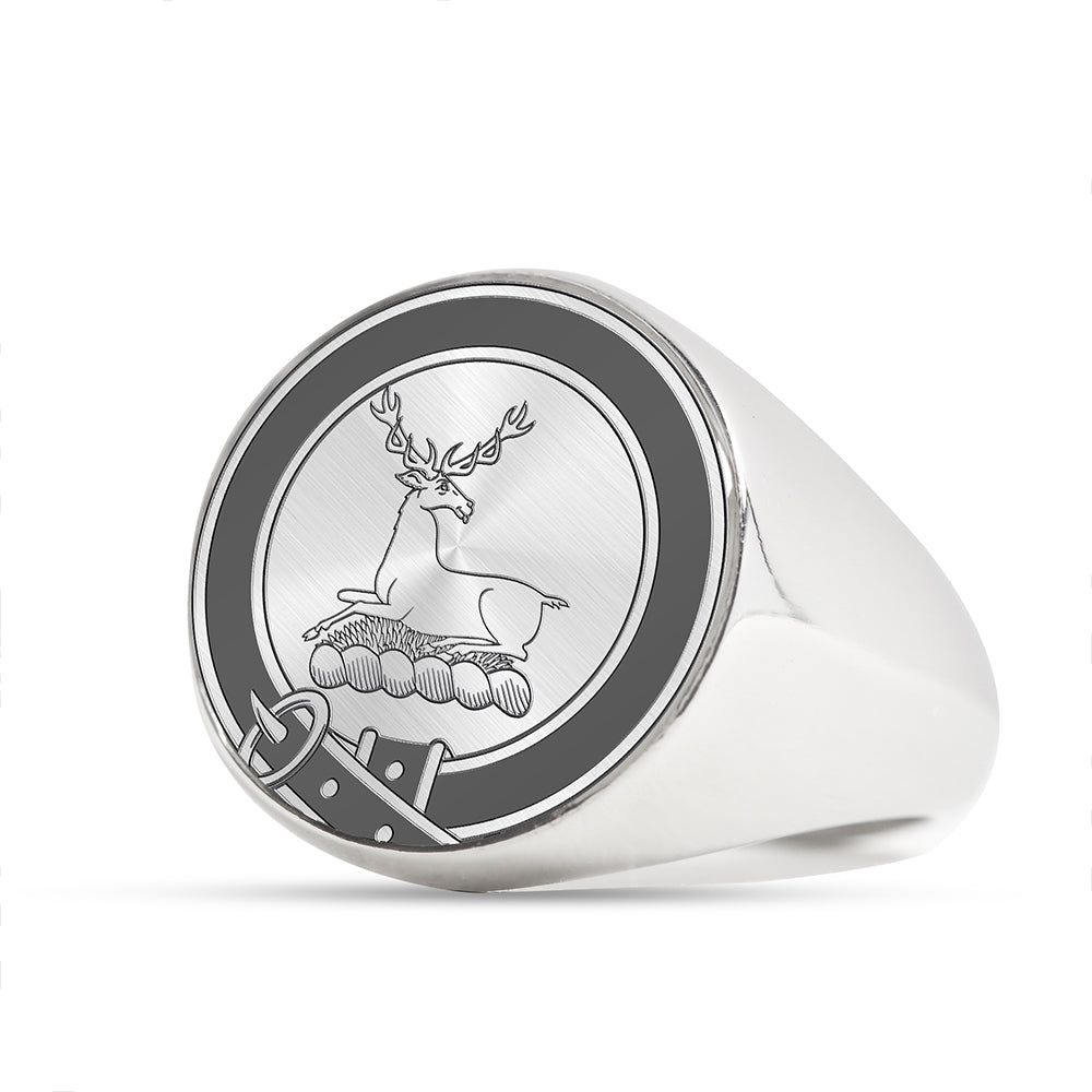 Fulton Clan Badge Engraved Signet Ring