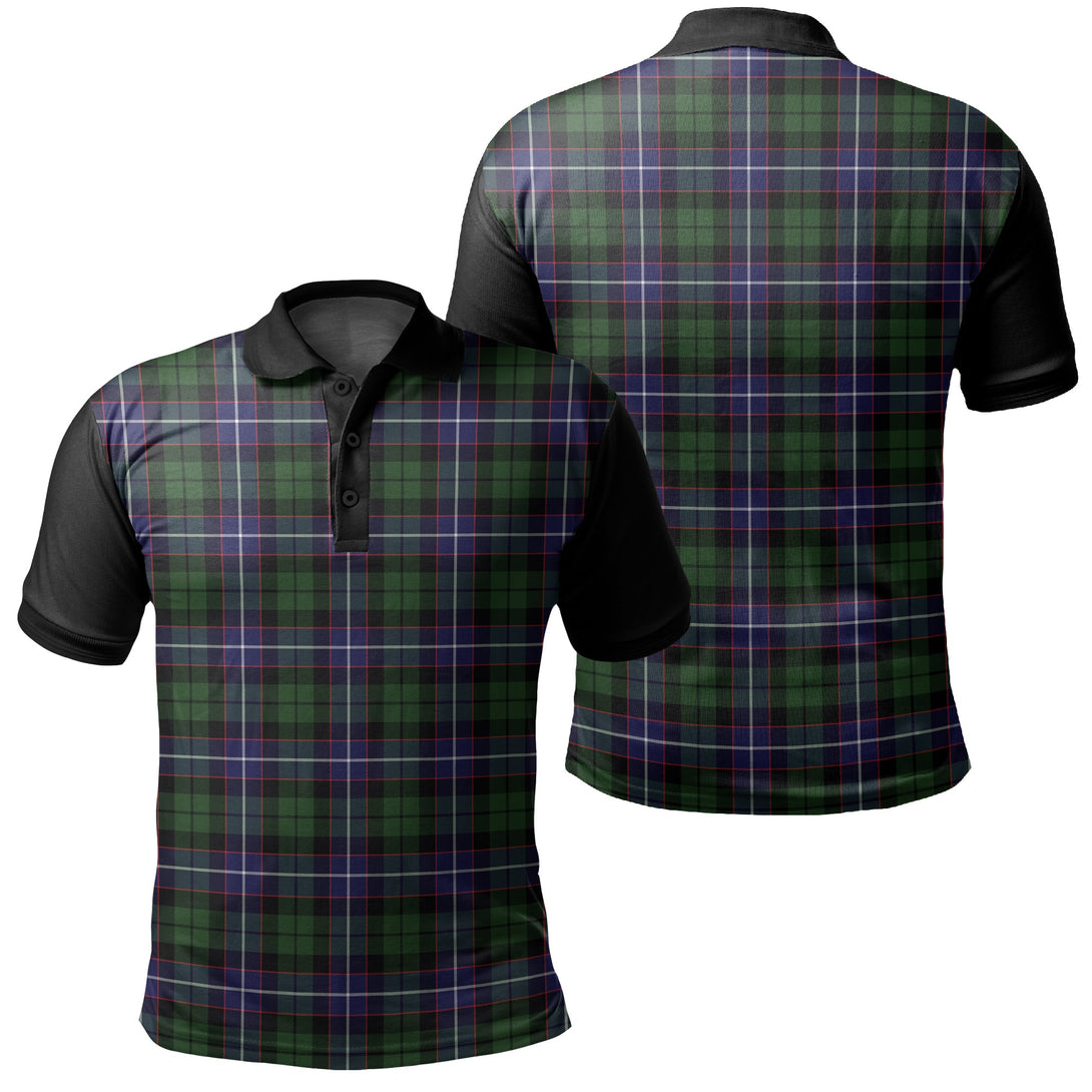 Galbraith Modern Tartan Classic Polo Shirt Black Neck 1 Style