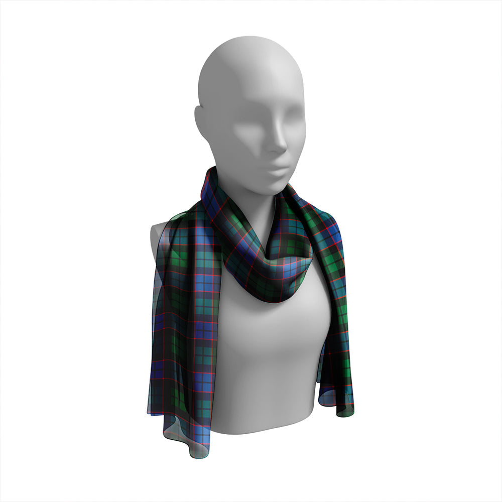 Gallamore Modern Tartan Classic Silk Habotai Long Scarf