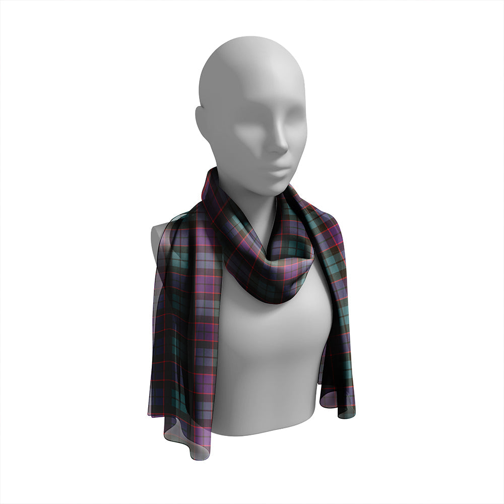 Gallamore Weathered Tartan Classic Silk Habotai Long Scarf