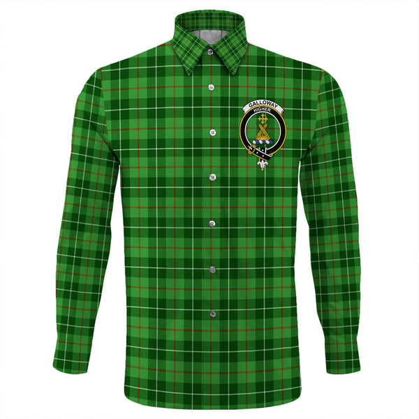 Galloway District Tartan Classic Crest Long Sleeve Button Shirt