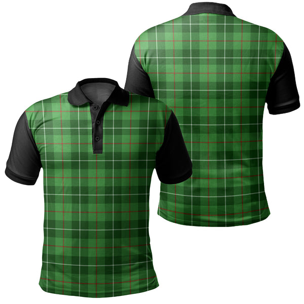 Galloway District Tartan Classic Polo Shirt Black Neck 1 Style