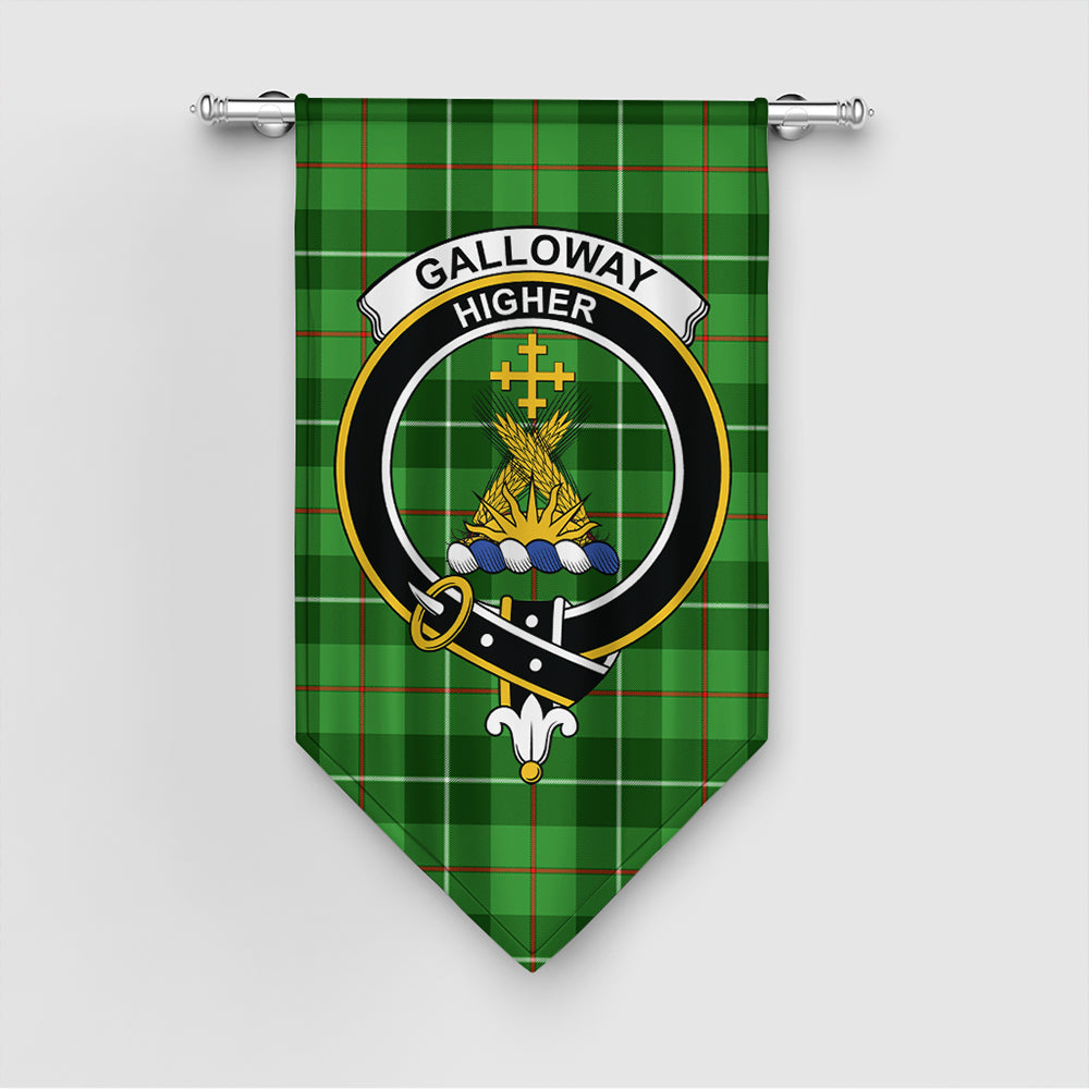 Galloway District Tartan Classic Crest Gonfalon