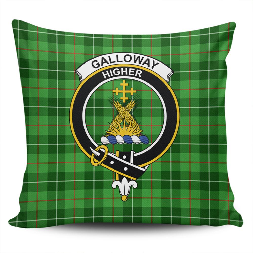 Galloway District Tartan Classic Crest Pillow Cover