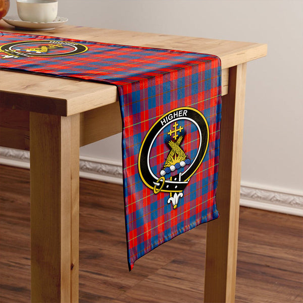 Galloway Red Clan Badge Tartan Table Runner