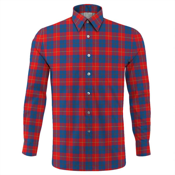 Galloway Red Tartan Classic Long Sleeve Button Shirt