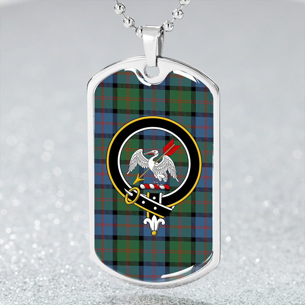 Gammell 1978 Ancient Clan Badge Classic Tartan Dog Tag Necklace