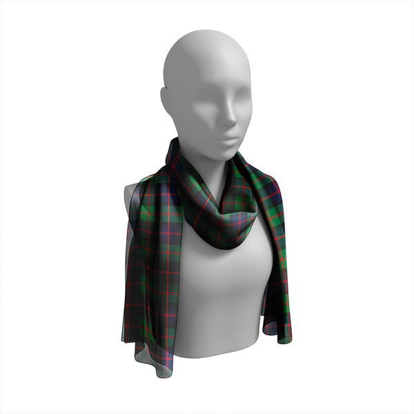 Gammell 1978 Modern Tartan Classic Silk Habotai Long Scarf