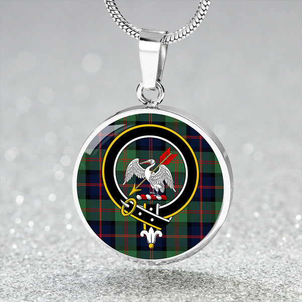 Gammell 1978 Modern Clan Badge Tartan Classic Circle Necklace