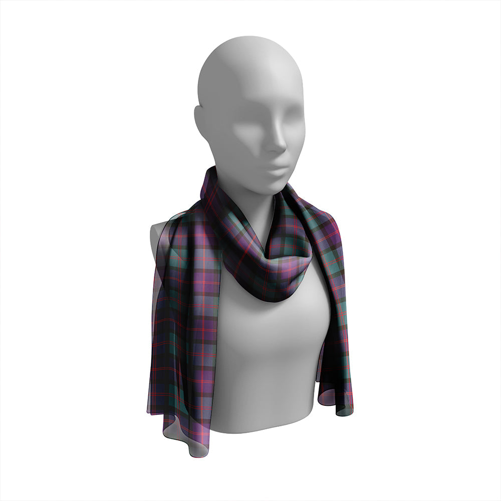 Gammell 1978 Weathered Tartan Classic Silk Habotai Long Scarf