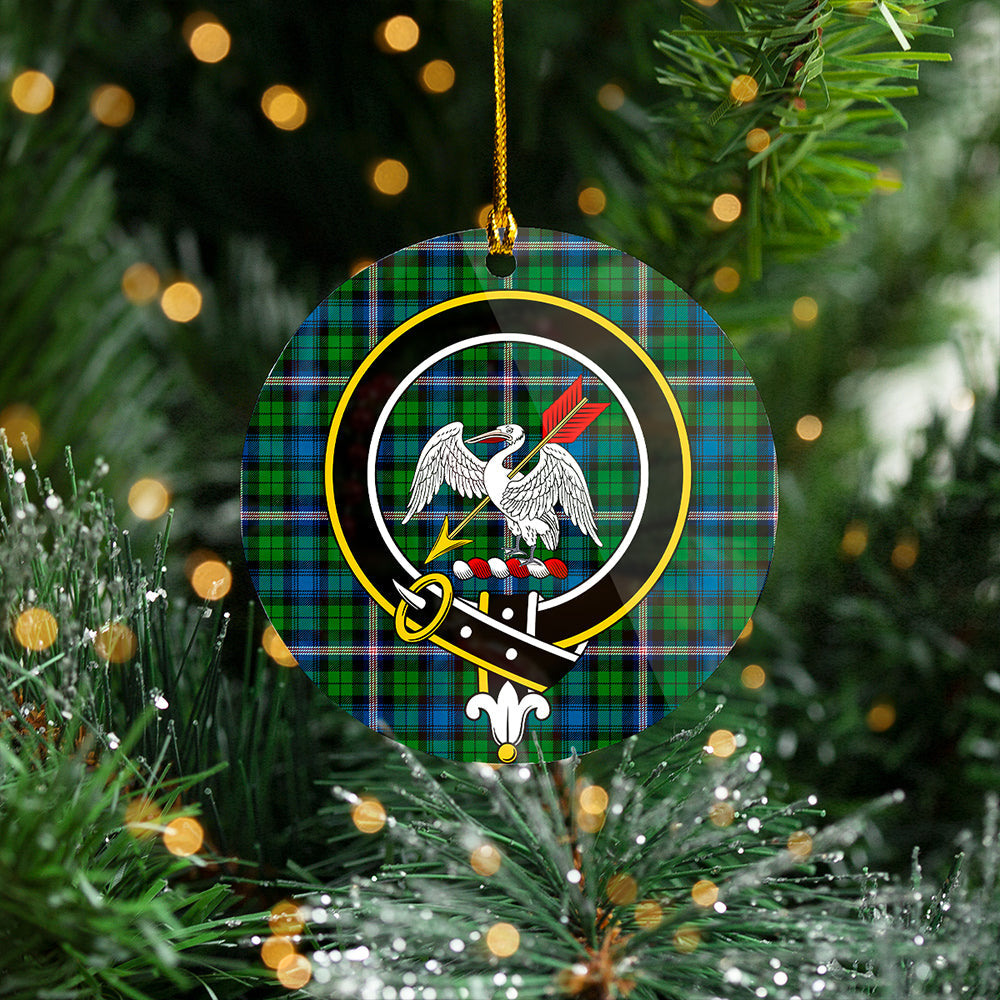 Gammell Ancient Clan Badge Tartan Plastic Christmas Ornaments