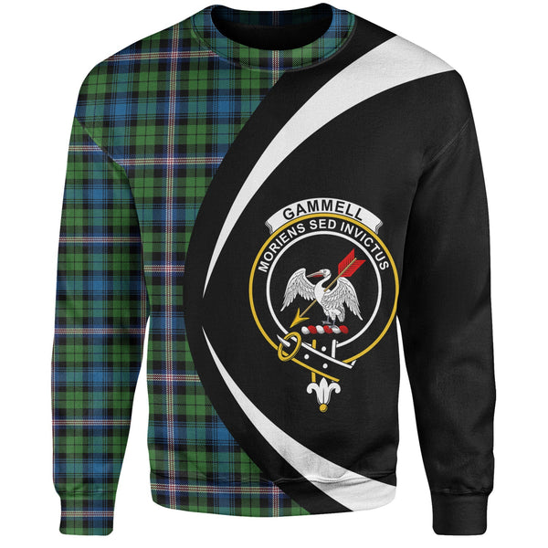 Gammell Ancient Clan Badge Tartan Sweatshirt Circle Style Personalized