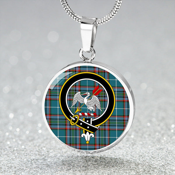 Gammell Dress Ancient Clan Badge Tartan Classic Circle Necklace