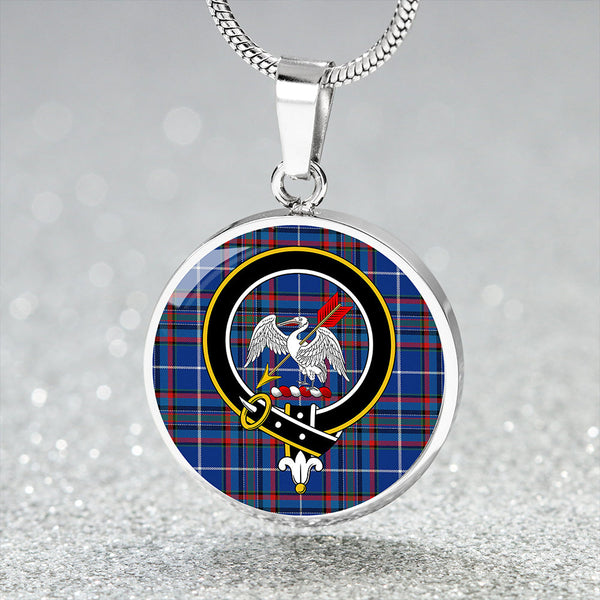 Gammell Dress Modern Clan Badge Tartan Classic Circle Necklace