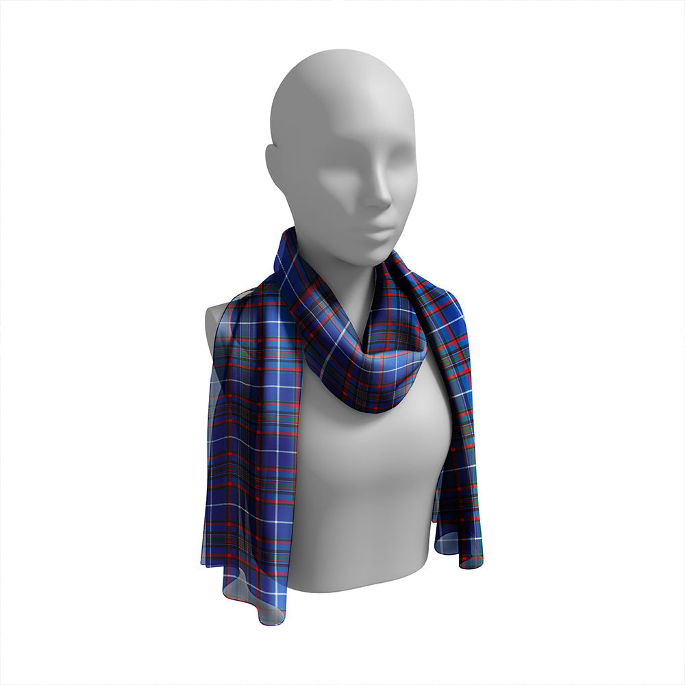 Gammell Dress Modern Tartan Classic Silk Habotai Long Scarf