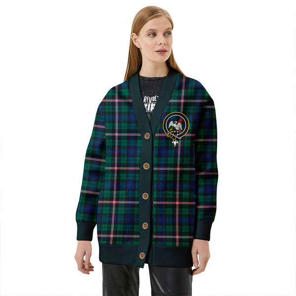 Gammell Modern Clan Badge Tartan V-neck Cardigan