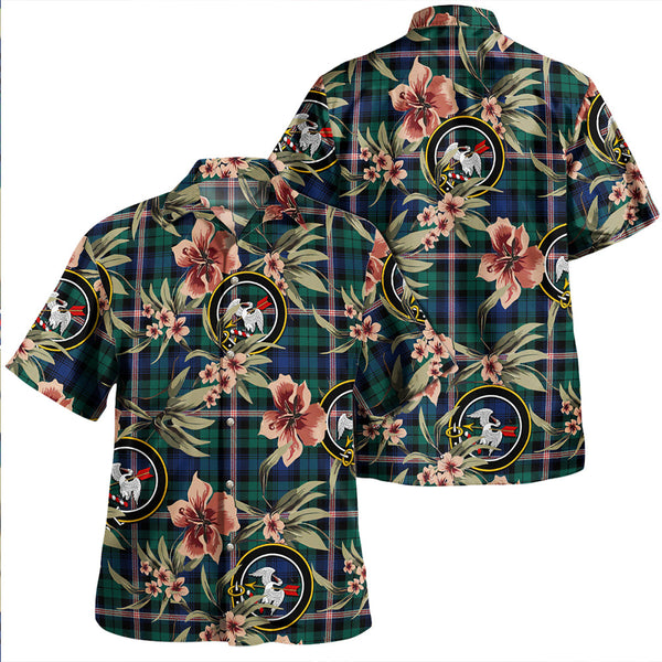 Gammell Modern Clan Badge Tartan Aloha Hawaiian Shirt Tropical Old Style