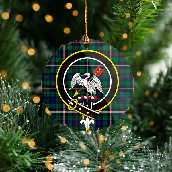 Gammell Modern Clan Badge Tartan Plastic Christmas Ornaments