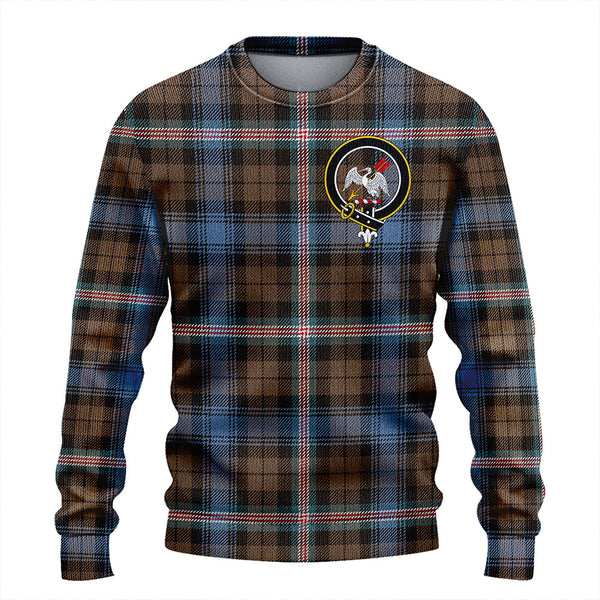 Gammell Weathered Clan Badge Tartan Knitted Sweater