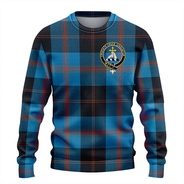 Garden Clan Badge Tartan Knitted Sweater