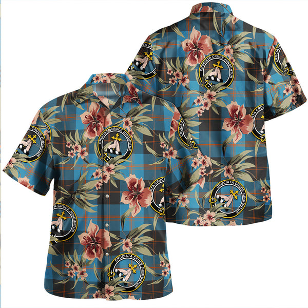 Garden Clan Badge Tartan Aloha Hawaiian Shirt Tropical Old Style