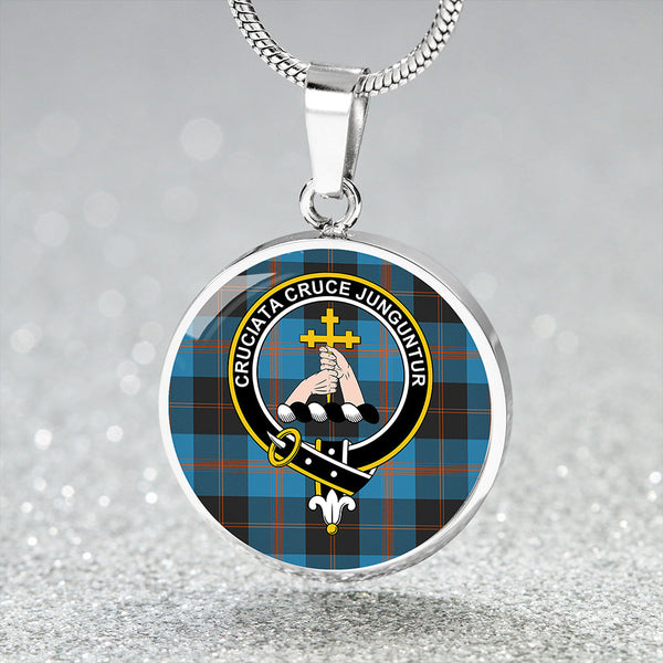 Garden Clan Badge Tartan Classic Circle Necklace