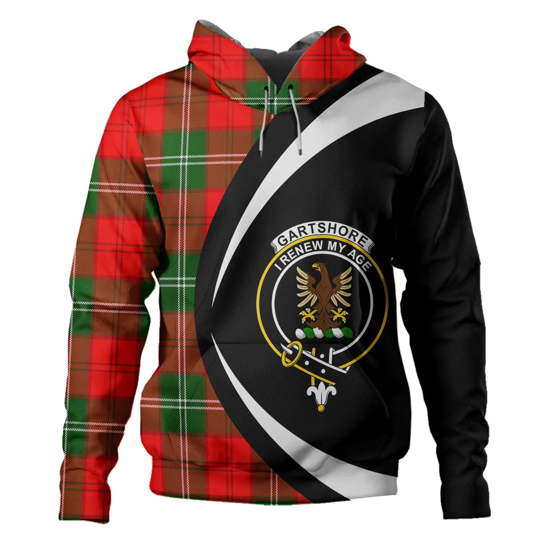 Gartshore Clan Badge Tartan Hoodie Circle Style