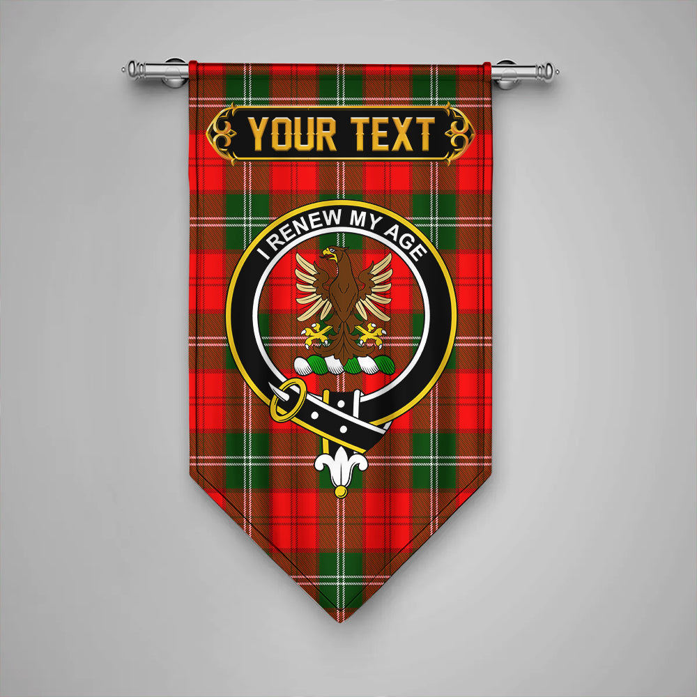 Gartshore Clan Badge Tartan Gonfalon Personalize