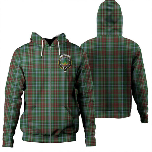 Gayre Tartan Classic Crest Zipper Hoodie