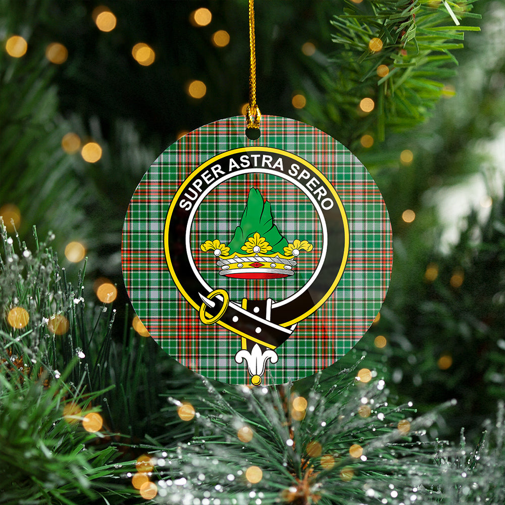 Gayre Ancient Clan Badge Tartan Plastic Christmas Ornaments