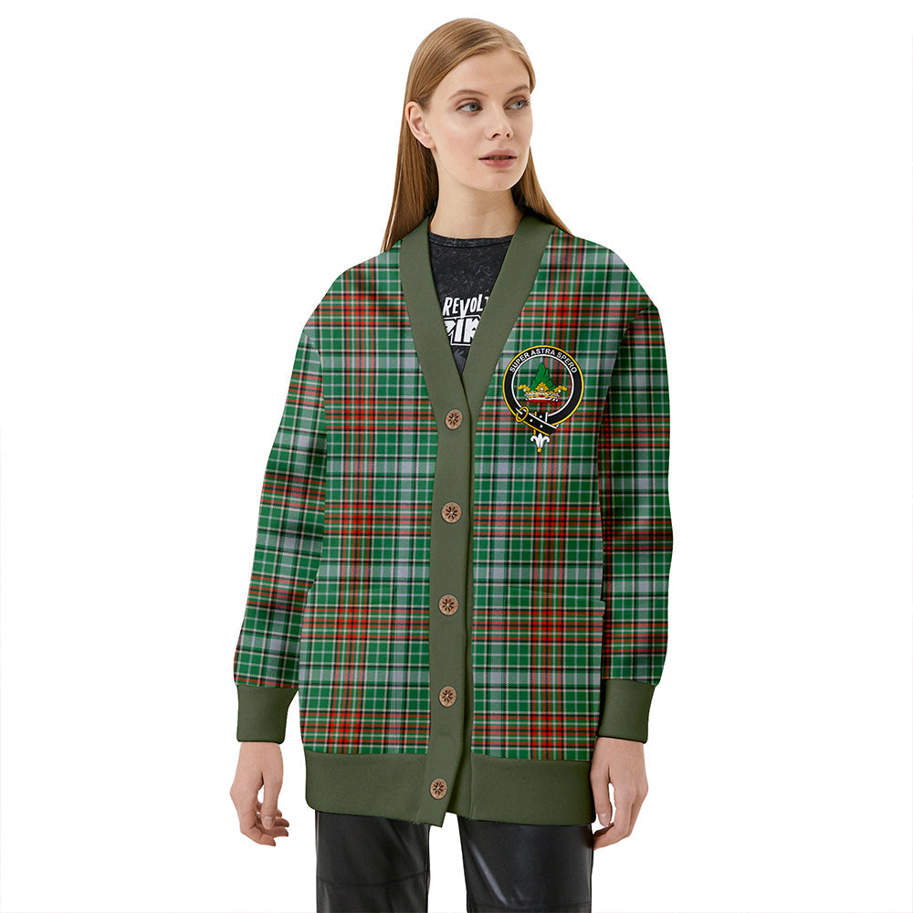 Gayre Ancient Clan Badge Tartan V-neck Cardigan