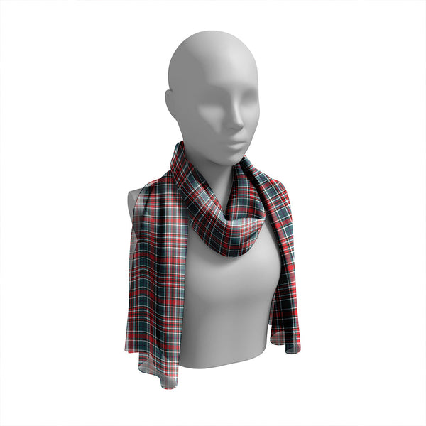 Gayre Bodyguard #2 Weathered Tartan Classic Silk Habotai Long Scarf