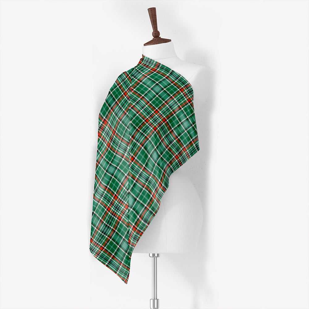 Gayre Bodyguard Weathered Tartan Classic Silk Habotai Square Scarf