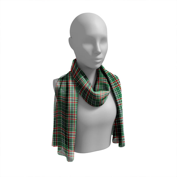 Gayre Dress Modern Tartan Classic Silk Habotai Long Scarf