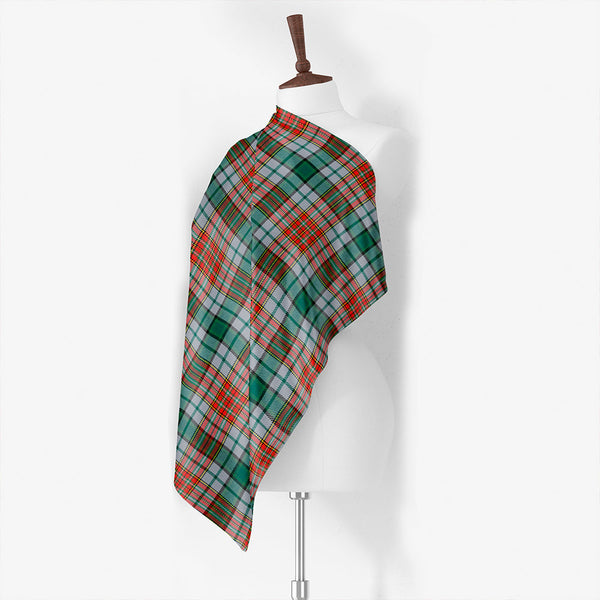 Gayre Bodyguard Ancient Tartan Classic Silk Habotai Square Scarf