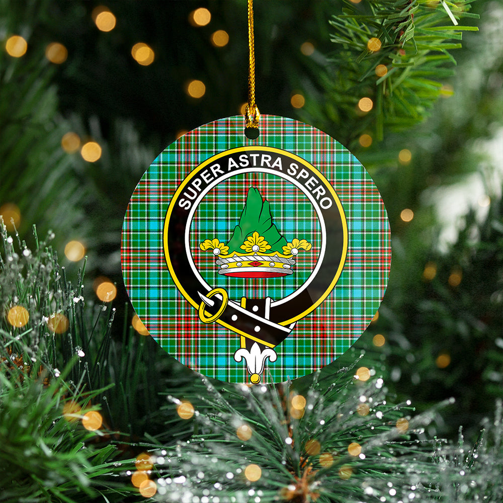 Gayre Modern Clan Badge Tartan Plastic Christmas Ornaments