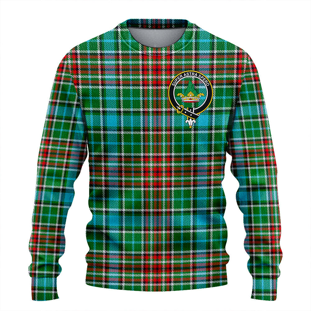 Gayre Modern Clan Badge Tartan Knitted Sweater