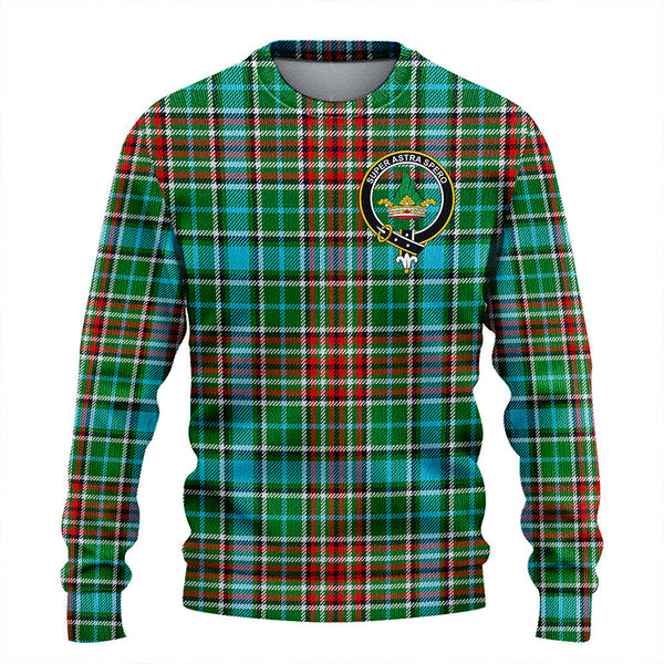 Gayre Modern Clan Badge Tartan Knitted Sweater