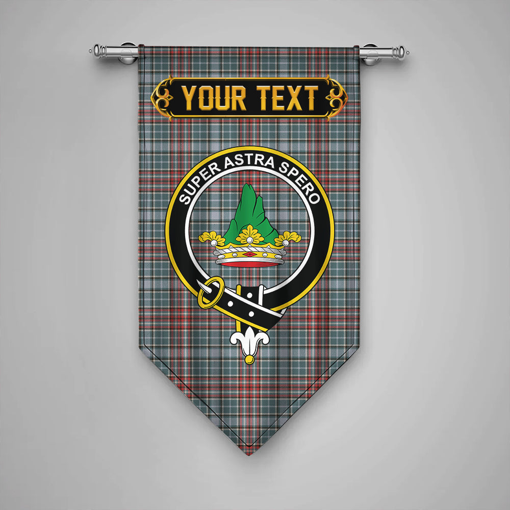 Gayre Weathered Clan Badge Tartan Gonfalon Personalize