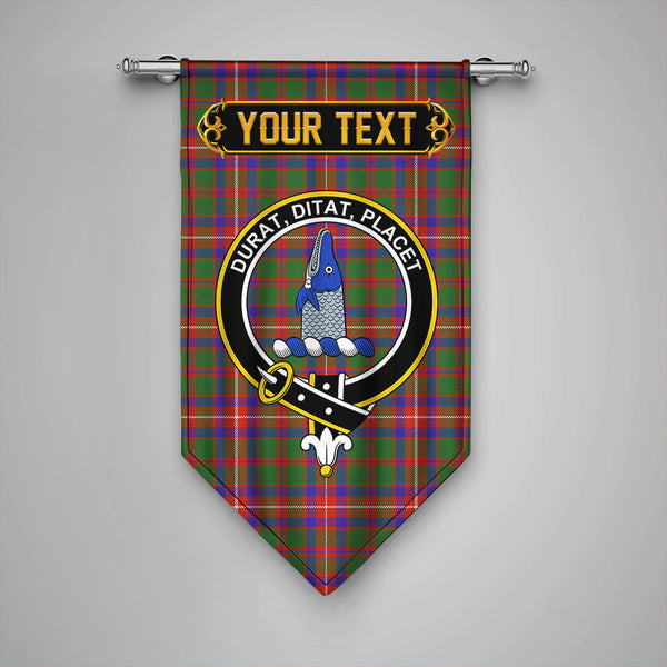 Geddes Ancient Clan Badge Tartan Gonfalon Personalize