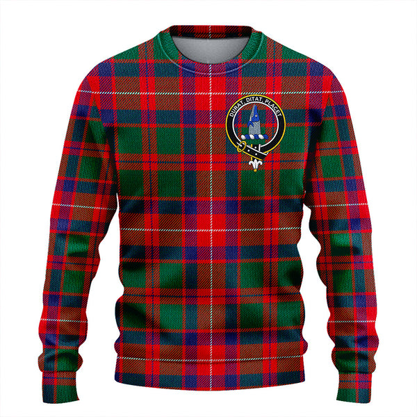 Geddes Modern Clan Badge Tartan Knitted Sweater