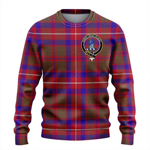 Geddes Weathered Clan Badge Tartan Knitted Sweater